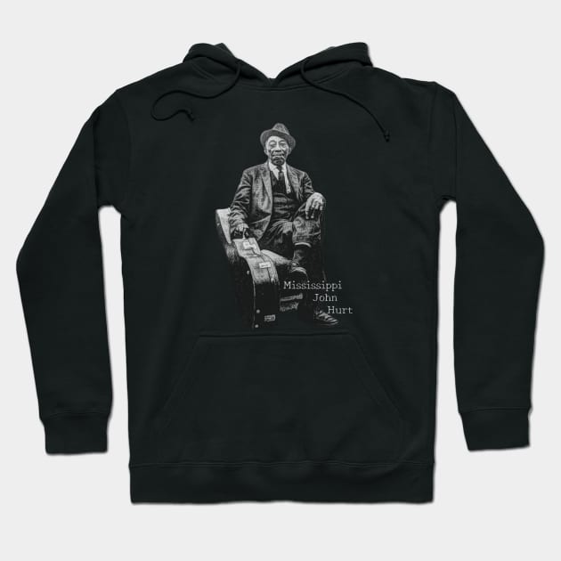 Mississippi John Hurt Hoodie by Distancer